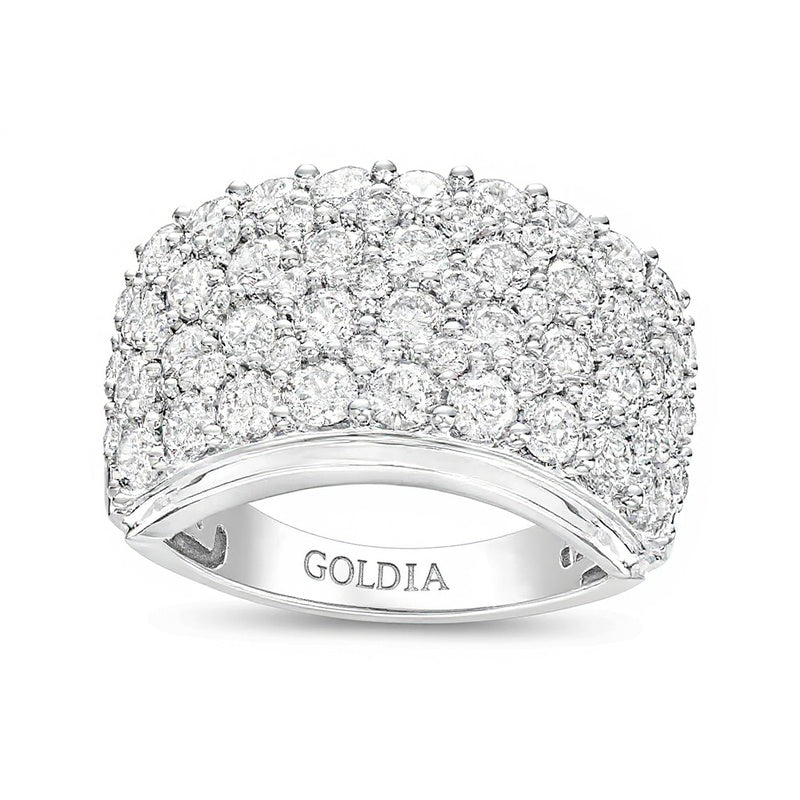 3.5 CT. TW Diamond Multi-Row Anniversary Band in 10K White Gold