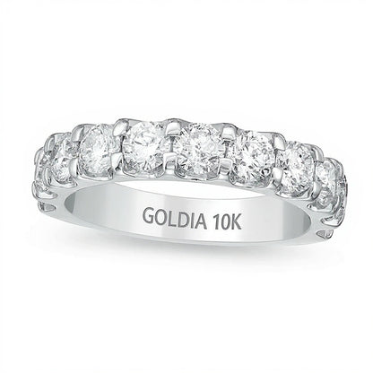 2.0 CT. TW Diamond Anniversary Band in 10K White Gold