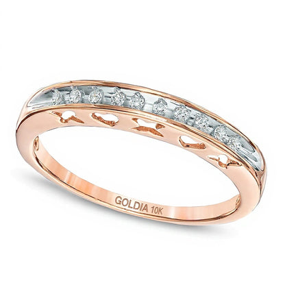0.07 CT. TW Diamond Anniversary Band in 10K Rose Gold