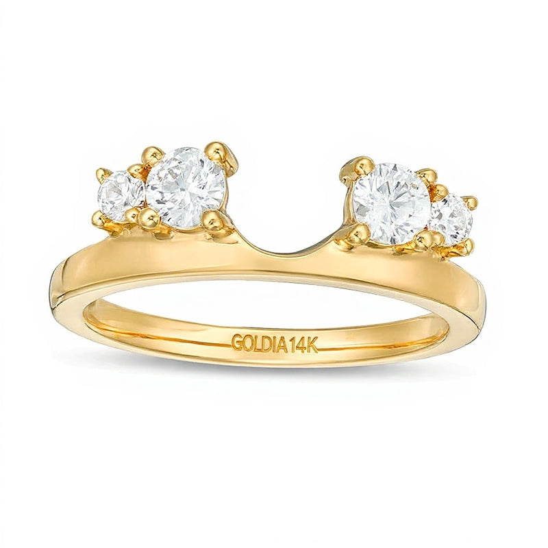 0.5 CT. TW Diamond Solitaire Enhancer in 14K Gold