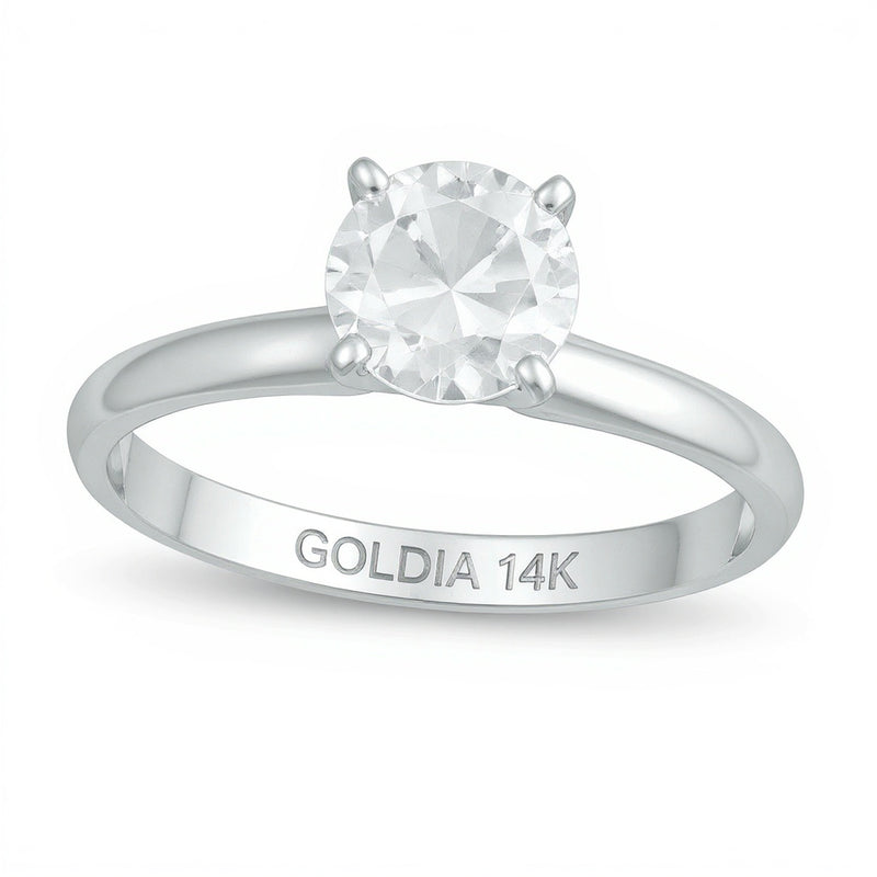 1.5 CT. Diamond Solitaire Engagement Ring in 14K White Gold (K/I3)