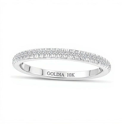 0.17 CT. TW Diamond Anniversary Band in 10K White Gold