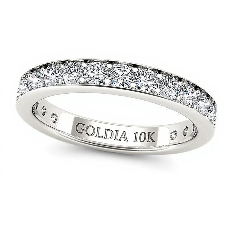 1.0 CT. TW Diamond Wedding Band in 10K White Gold
