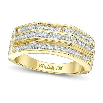 1.0 CT. TW Diamond Wedding Band in 10K Gold