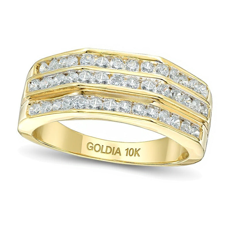 1.0 CT. TW Diamond Wedding Band in 10K Gold