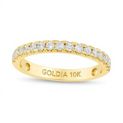 0.38 CT. TW Diamond Wedding Band in 10K Gold