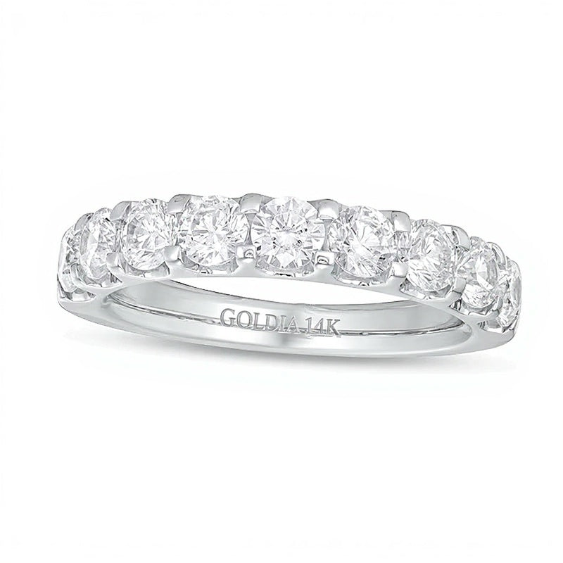 1.5 CT. TW Diamond Nine Stone Band in 14K White Gold (I/SI2)