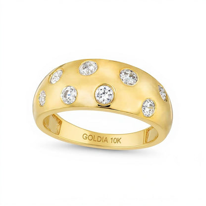 0.5 CT. TW Diamond Bubbles Band in 10K Gold
