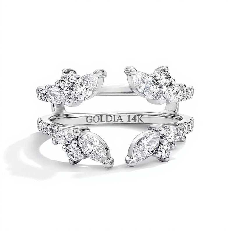 1.25 CT. TW Marquise-Cut Lab-Grown Diamond Solitaire Enhancer Ring in 14K White Gold (F/VS2)