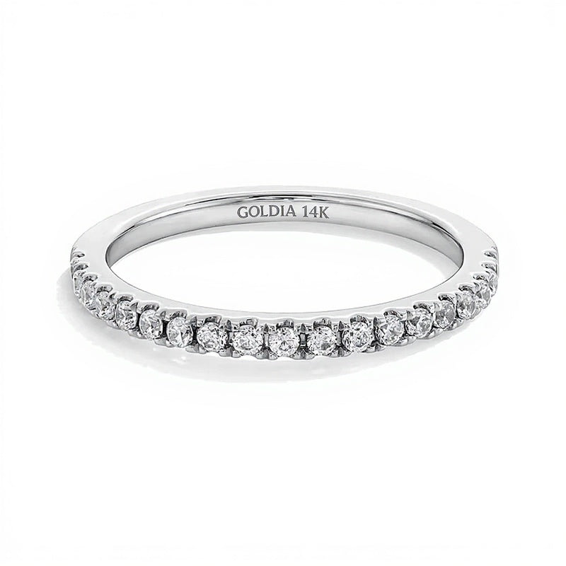 0.25 CT. TW Lab-Grown Diamond Band in 14K White Gold (F/SI2)