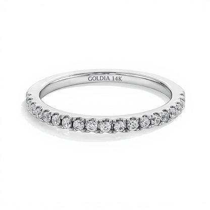 0.25 CT. TW Lab-Grown Diamond Band in 14K White Gold (F/SI2)