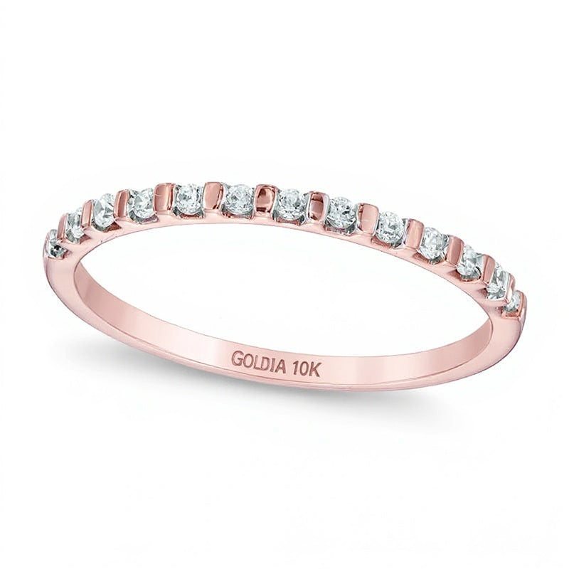 0.13 CT. TW Diamond Anniversary Band in 10K Rose Gold