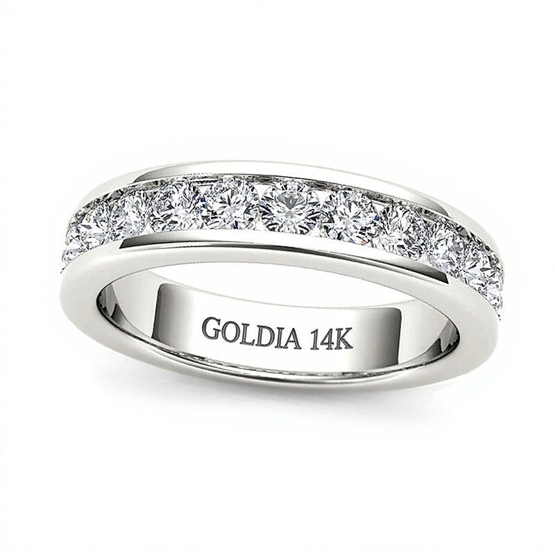 1.0 CT. TW Diamond Wedding Band in 14K White Gold