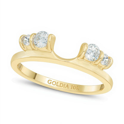 0.33 CT. TW Diamond Collar Solitaire Enhancer in 10K Gold