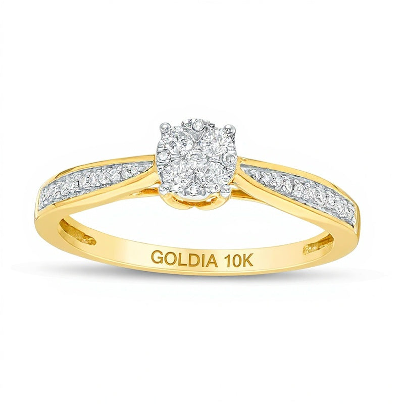0.2 CT. TW Composite Diamond Promise Ring in 10K Gold
