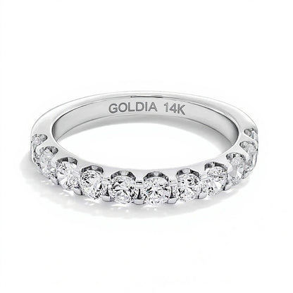 1.0 CT. TW Diamond Prong Band in 14K White Gold