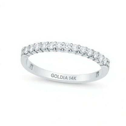 0.25 CT. TW Diamond Band in 14K White Gold