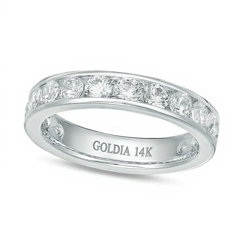 2.0 CT. TW Diamond Channel-Set Eternity Band in 14K White Gold (H/SI2)