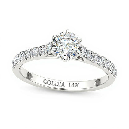 0.75 CT. TW Diamond Engagement Ring in 14K White Gold
