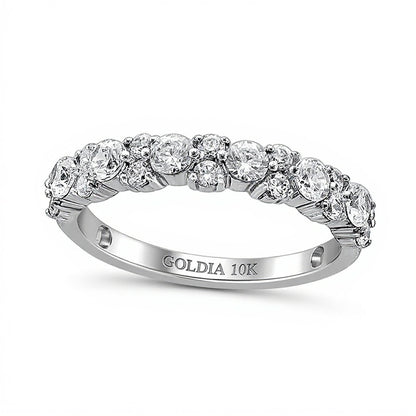 1.0 CT. TW Diamond Anniversary Band in 10K White Gold