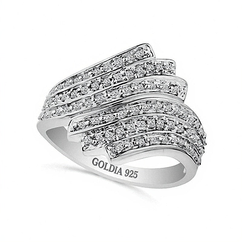 0.5 CT. TW Diamond Vintage-Style Eternal Flame Ring in Sterling Silver