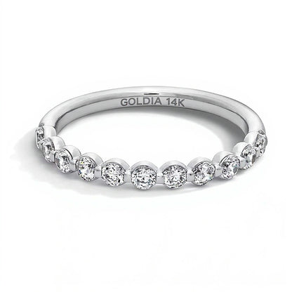 0.5 CT. TW Lab-Grown Diamond Anniversary Band in 14K White Gold (F/VS2)