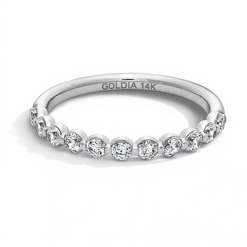 0.5 CT. TW Lab-Grown Diamond Anniversary Band in 14K White Gold (F/VS2)