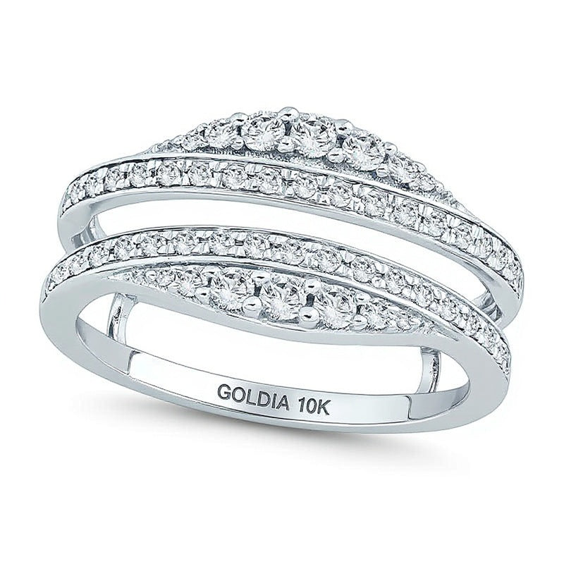 0.5 CT. TW Diamond Solitaire Enhancer in 10K White Gold
