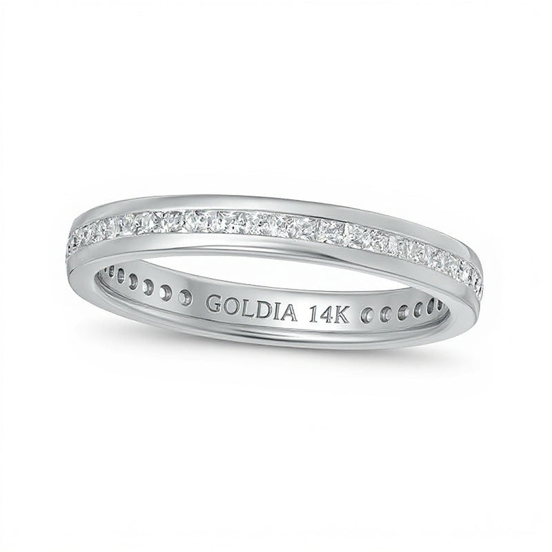 0.5 CT. TW Princess-Cut Diamond Eternity Band in 14K White Gold (H/SI2)
