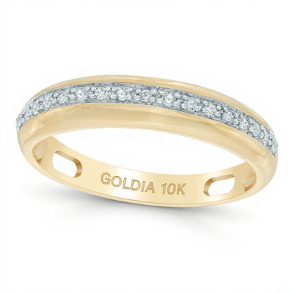 0.17 CT. TW Diamond Wedding Band in 10K Gold