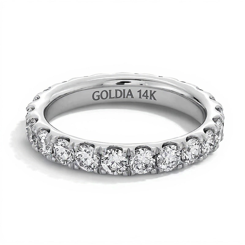 1.75 CT. TW Diamond Eternity Band in 14K White Gold (I/SI2) - Size 5