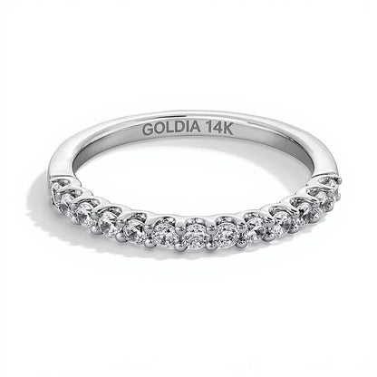 0.38 CT. TW Lab-Grown Diamond Band in 14K White Gold (F/SI2)