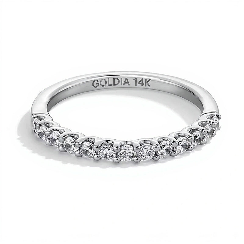 0.38 CT. TW Lab-Grown Diamond Band in 14K White Gold (F/SI2)