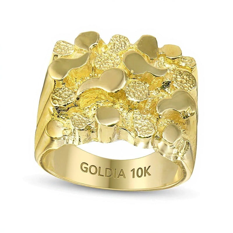 16.0mm Nugget Ring in 10K Gold