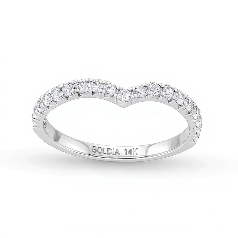 0.38 CT. TW Lab-Grown Diamond Contour Anniversary Band in 14K White Gold (F/VS2)