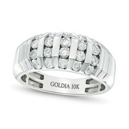 1.0 CT. TW Diamond Dome Anniversary Band in 10K White Gold