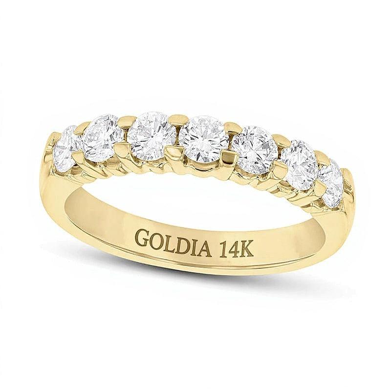 1.0 CT. TW Diamond Seven Stone Anniversary Band in 14K Gold