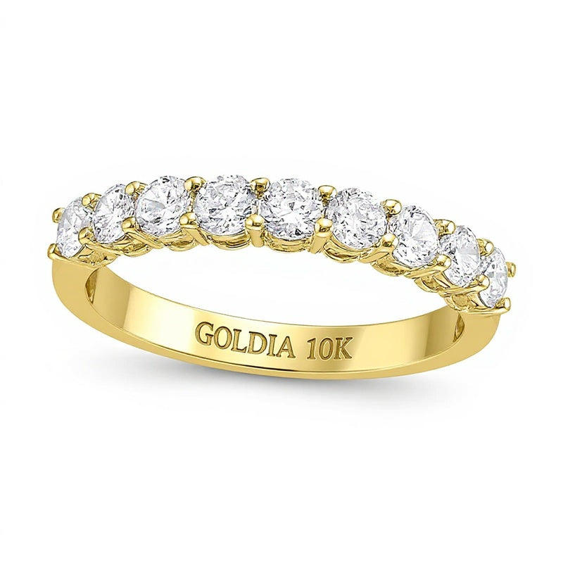 0.75 CT. TW Diamond Nine Stone Band in 10K Gold (I/I2)