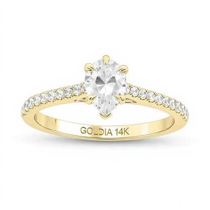0.75 CT. TW Pear-Shaped Diamond Engagement Ring in 14K Gold (I/I2)