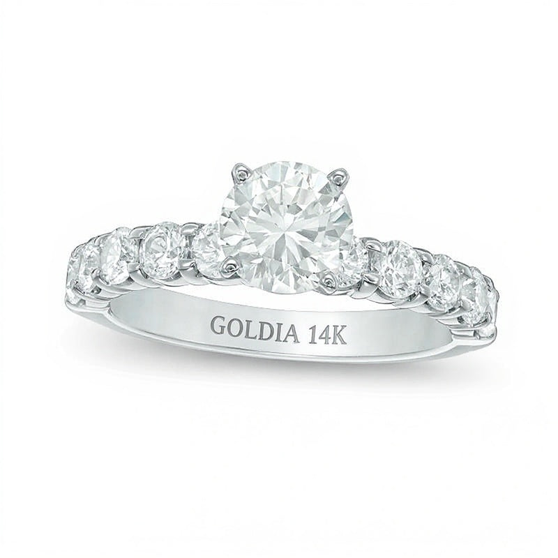 2.0 CT. TW Diamond Engagement Ring in 14K White Gold
