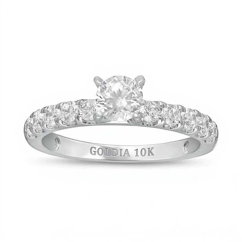 1.0 CT. TW Diamond Engagement Ring in 10K White Gold