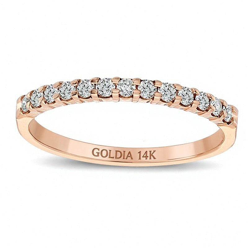 0.25 CT. TW Diamond Band in 14K Rose Gold