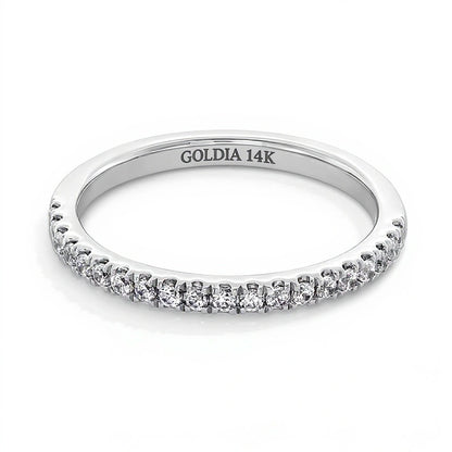 0.25 CT. TW Lab-Grown Diamond Band in 14K White Gold (F/SI2)