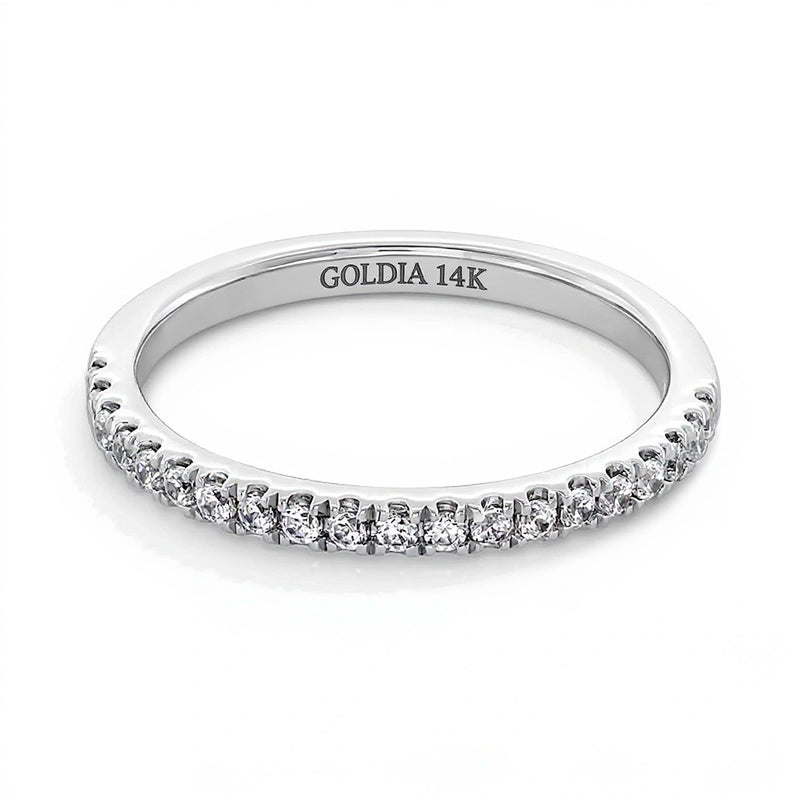 0.25 CT. TW Lab-Grown Diamond Band in 14K White Gold (F/SI2)