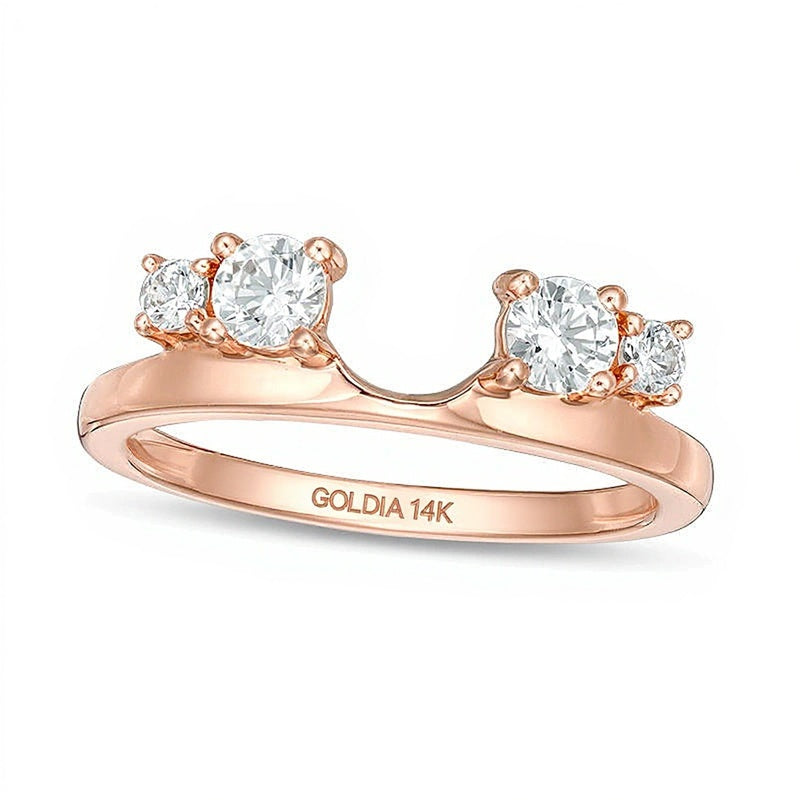0.5 CT. TW Diamond Solitaire Enhancer in 14K Rose Gold