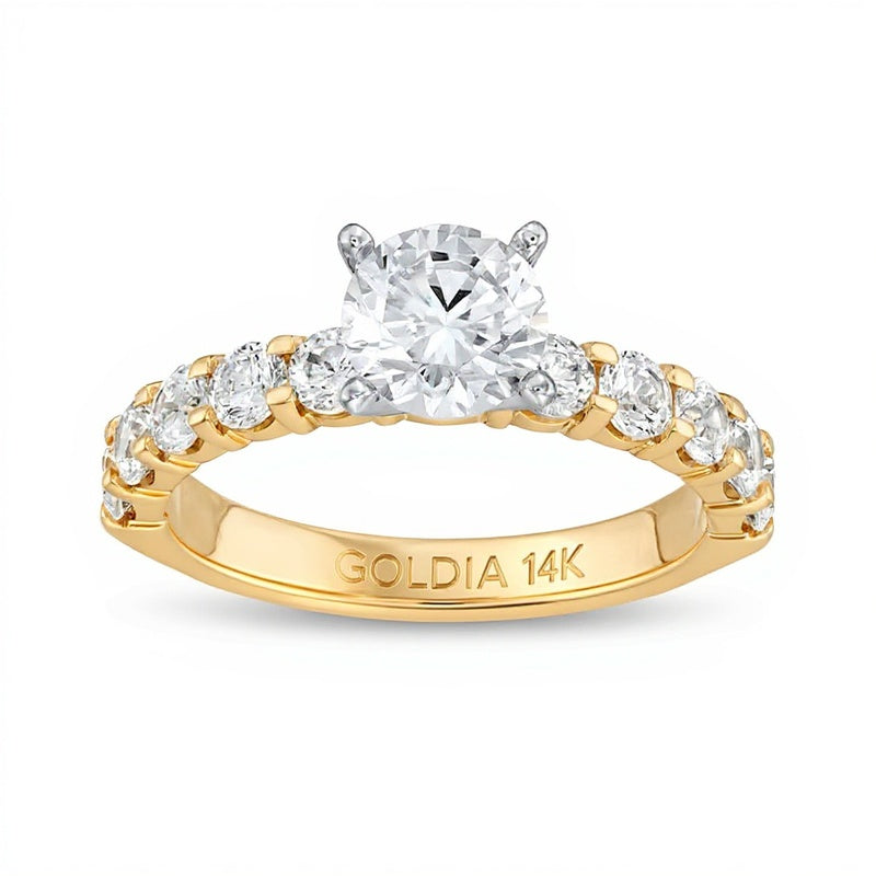 2.0 CT. TW Diamond Engagement Ring in 14K Gold (I/I2)