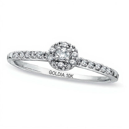 0.17 CT. TW Diamond Promise Ring in 10K White Gold
