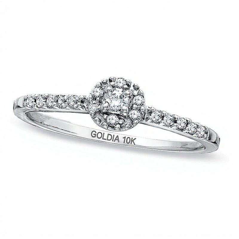 0.17 CT. TW Diamond Promise Ring in 10K White Gold