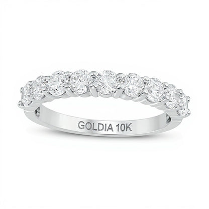 1.0 CT. TW Diamond Wedding Band in 10K White Gold