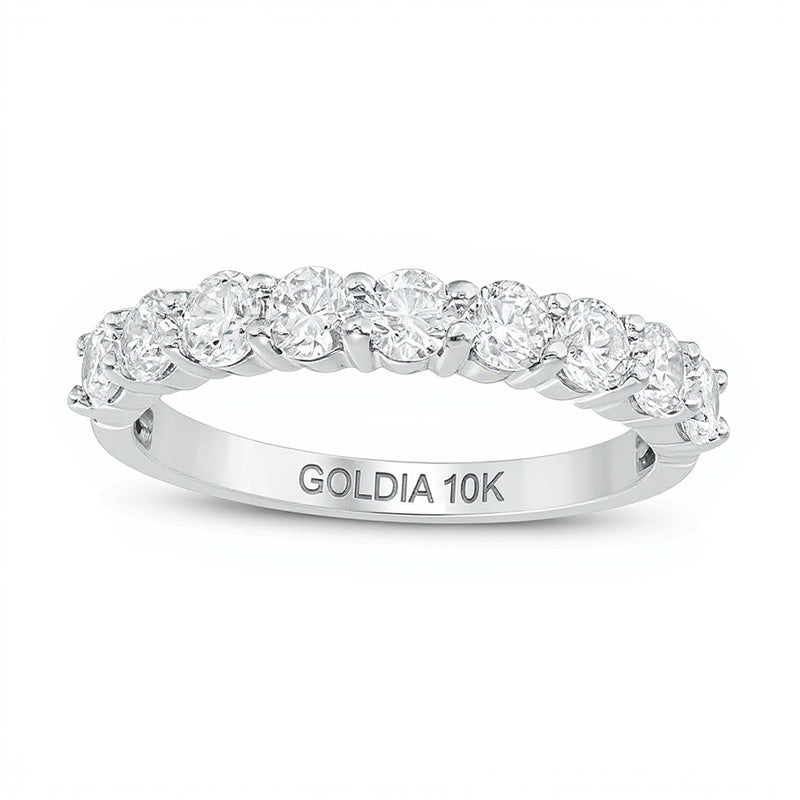 1.0 CT. TW Diamond Wedding Band in 10K White Gold